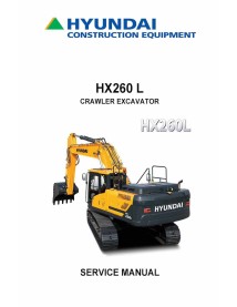 Manuel d'entretien pdf de la pelle sur chenilles Hyundai HX260 L - Hyundai manuels - HYUNDAI-HX260L-SM