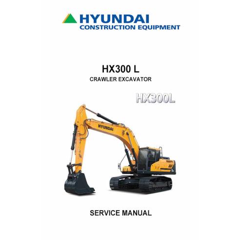 Hyundai HX300 L crawler excavator pdf service manual  - Hyundai manuals - HYUNDAI-HX300L-SM