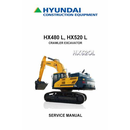 Hyundai HX480 L, HX520 L crawler excavator pdf service manual  - Hyundai manuals - HYUNDAI-HX480-520L-SM