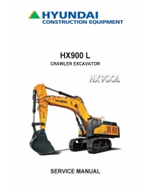 Hyundai HX900 L crawler excavator pdf service manual  - Hyundai manuals - HYUNDAI-HX900L-SM