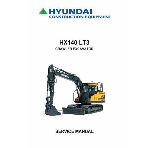 Hyundai HX140 LT3 crawler excavator pdf service manual  - Hyundai manuals - HYUNDAI-HX140LT3-SM