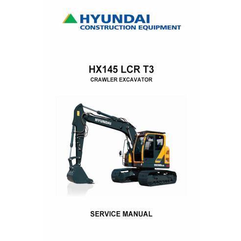 Hyundai HX145 LCR T3 crawler excavator pdf service manual  - Hyundai manuals - HYUNDAI-HX145LCRT3-SM