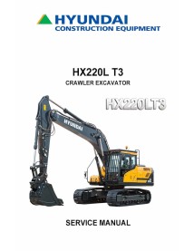 Hyundai HX220 L T3 crawler excavator pdf service manual  - Hyundai manuals - HYUNDAI-HX220LT3-SM