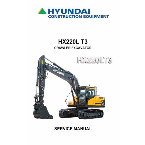 Hyundai HX220 L T3 crawler excavator pdf service manual  - Hyundai manuals - HYUNDAI-HX220LT3-SM