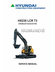 Manual de serviço em pdf da escavadeira de esteira Hyundai HX235 LCR T3 - hyundai manuais - HYUNDAI-HX235LCRT3-SM