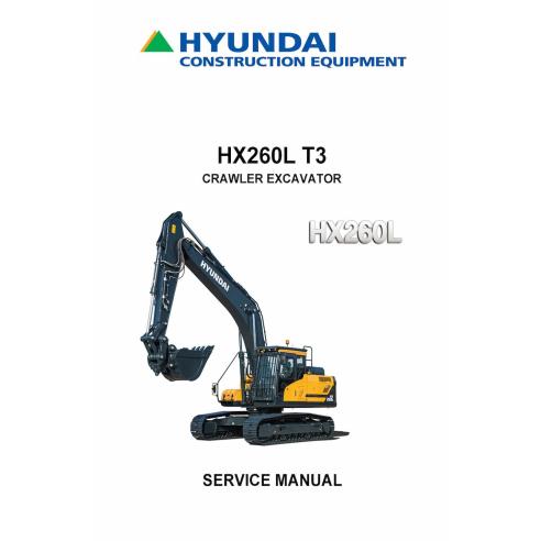 Hyundai HX260 L T3 crawler excavator pdf service manual  - Hyundai manuals - HYUNDAI-HX260LT3-SM