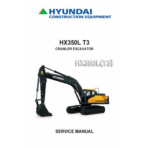 Hyundai HX350 L T3 crawler excavator pdf service manual  - Hyundai manuals - HYUNDAI-HX350LT3-SM