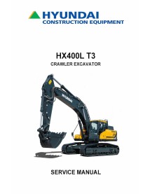 Hyundai HX400 L T3 crawler excavator pdf service manual  - Hyundai manuals - HYUNDAI-HX400LT3-SM