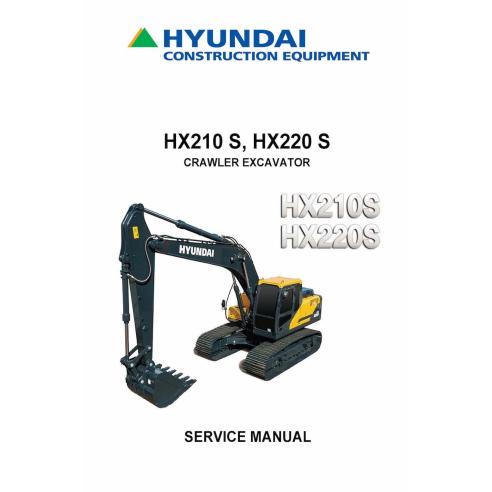 Hyundai HX210 S, HX220 S crawler excavator pdf service manual  - Hyundai manuals - HYUNDAI-HX210220S-SM