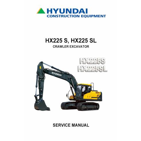 Hyundai HX225 S, HX225 SL crawler excavator pdf service manual  - Hyundai manuals - HYUNDAI-HX225SL-SM