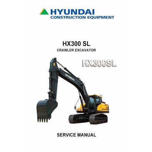 Hyundai HX300 SL crawler excavator pdf service manual  - Hyundai manuals - HYUNDAI-HX300SL-SM