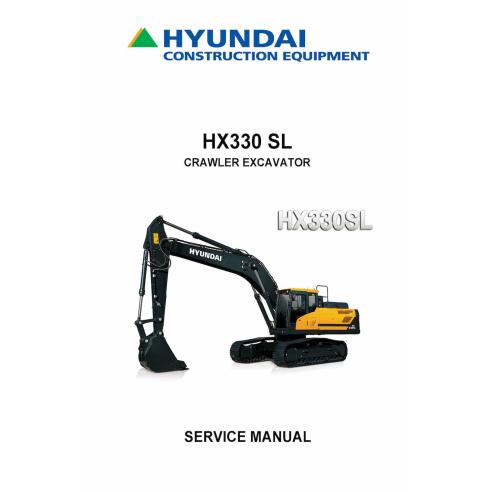 Hyundai HX330 SL crawler excavator pdf service manual  - Hyundai manuals - HYUNDAI-HX330SL-SM
