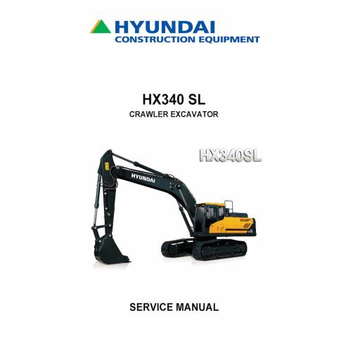 Hyundai HX330 SL crawler excavator pdf service manual  - Hyundai manuals - HYUNDAI-HX340SL-SM