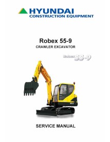 Hyundai R55-9 crawler excavator pdf service manual  - Hyundai manuals