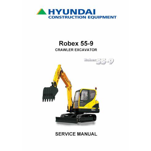 Hyundai R55-9 crawler excavator pdf service manual  - Hyundai manuals - HYIUNDAI-R55-9-SM