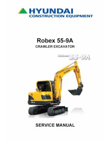 Hyundai R55-9A crawler excavator pdf service manual  - Hyundai manuals