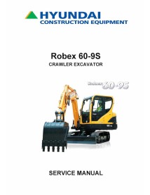 Manual de serviço em pdf da escavadeira de esteira Hyundai R60-9S - Hyundai manuais