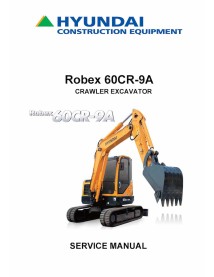 Hyundai R60CR-9A crawler excavator pdf service manual  - Hyundai manuals - HYIUNDAI-R60CR-9A-SM