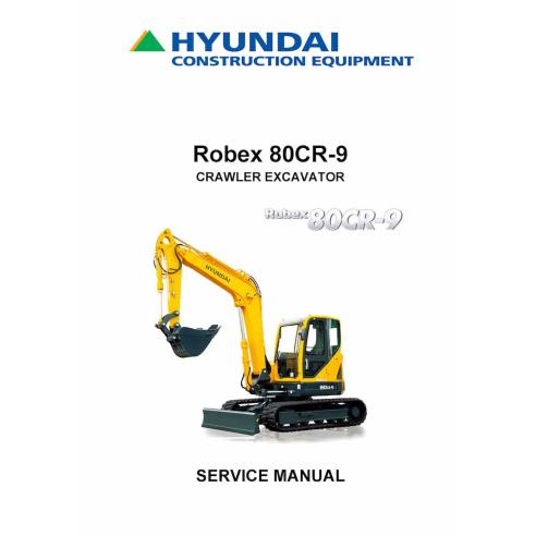 Hyundai R80CR-9 crawler excavator pdf service manual  - Hyundai manuals - HYIUNDAI-R80CR-9-SM