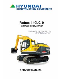 Manual de serviço em pdf da escavadeira de esteira Hyundai R140LC-9 - Hyundai manuais