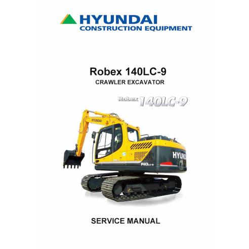 Manual de serviço em pdf da escavadeira de esteira Hyundai R140LC-9 - hyundai manuais - HYIUNDAI-R140LC-9-SM