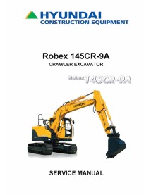 Manual de serviço em pdf da escavadeira de esteira Hyundai R145CR-9A - Hyundai manuais