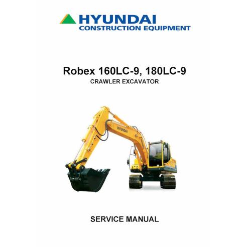 Hyundai R160LC-9, R180LC-9 crawler excavator pdf service manual  - Hyundai manuals - HYIUNDAI-R160-180LC-9-SM