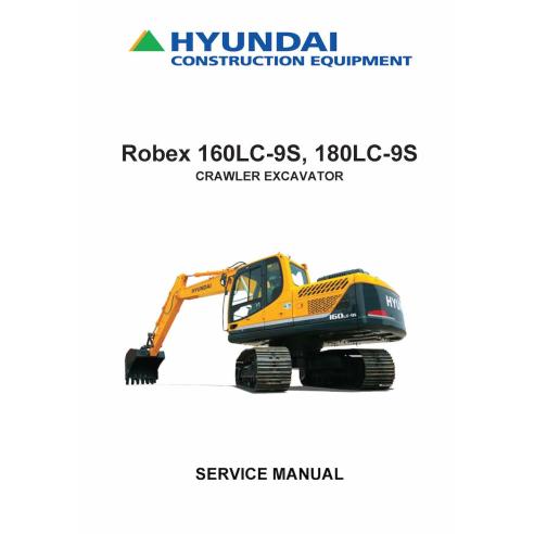 Manual de serviço em pdf da escavadeira de esteira Hyundai R160LC-9S, R180LC-9S - hyundai manuais - HYIUNDAI-R160-180LC-9S-SM