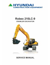 Hyundai R210LC-9 crawler excavator pdf service manual  - Hyundai manuals - HYIUNDAI-R210LC-9-SM