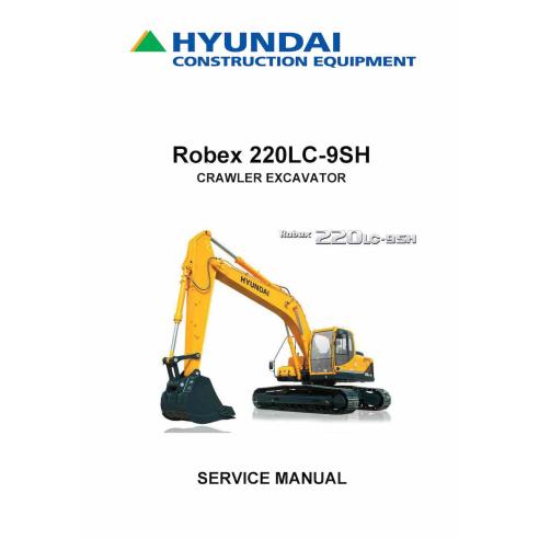 Hyundai R220LC-9SH crawler excavator pdf service manual  - Hyundai manuals - HYIUNDAI-R220LC-9SH-SM