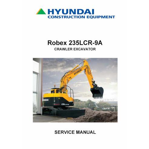 Hyundai R235LCR-9A crawler excavator pdf service manual  - Hyundai manuals - HYIUNDAI-R235LC-9A-SM