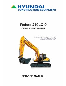 Manual de serviço em pdf da escavadeira de esteira Hyundai R2505LC-9 - Hyundai manuais