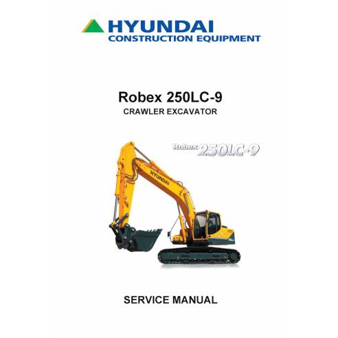 Hyundai R2505LC-9 crawler excavator pdf service manual  - Hyundai manuals - HYIUNDAI-R250LC-9-SM