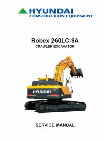 Hyundai R26505LC-9A crawler excavator pdf service manual  - Hyundai manuals - HYIUNDAI-R260LC-9A-SM