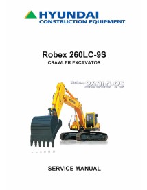 Hyundai R260LC-9S crawler excavator pdf service manual - Hyundai manuals - HYIUNDAI-R260LC-9S-SM