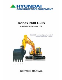 Hyundai R26505LC-9S crawler excavator pdf service manual  - Hyundai manuals