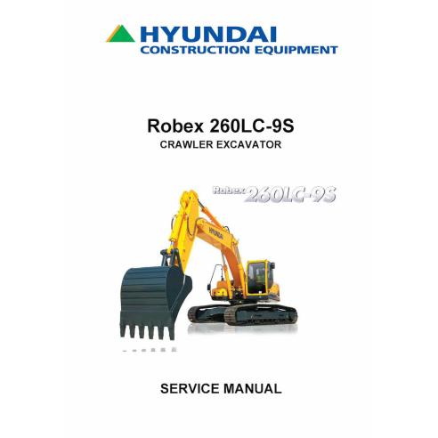 Manuel d'entretien pdf de la pelle sur chenilles Hyundai R260LC-9S - Hyundai manuels - HYIUNDAI-R260LC-9S-SM