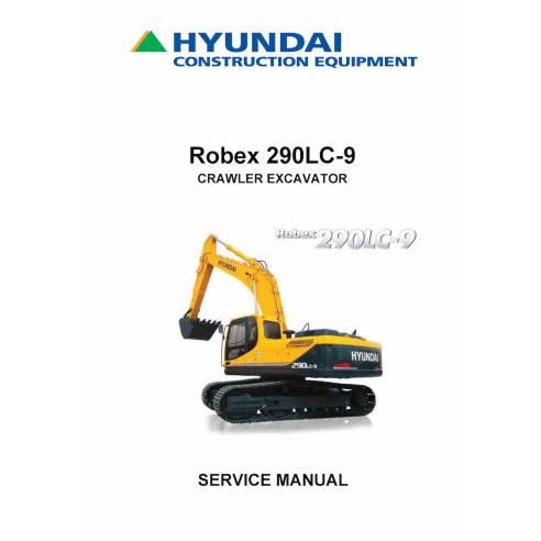 Manual de serviço em pdf da escavadeira de esteira Hyundai R290LC-9 - hyundai manuais - HYIUNDAI-R290LC-9-SM