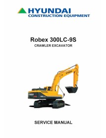 Hyundai R300LC-9S crawler excavator pdf service manual  - Hyundai manuals - HYIUNDAI-R300LC-9S-SM