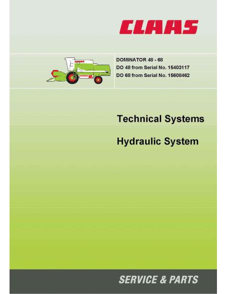 CLA-2998561 Manual de sistemas técnicos de la cosechadora claas Dominator 48-68