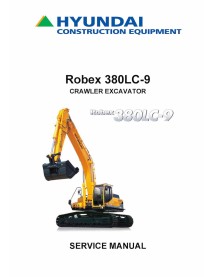 Hyundai R380LC-9 crawler excavator pdf service manual  - Hyundai manuals - HYIUNDAI-R380LC-9-SM