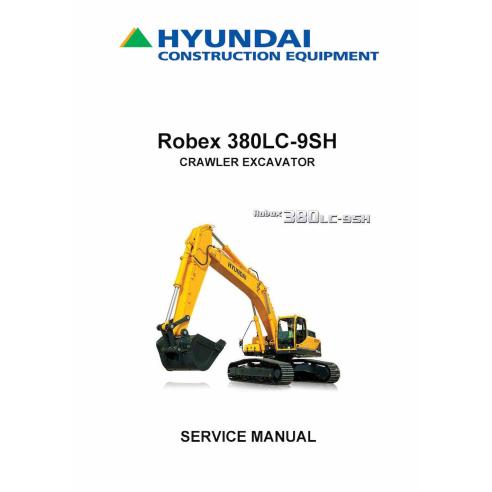 Hyundai R380LC-9SH crawler excavator pdf service manual  - Hyundai manuals