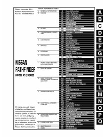Manuel d'entretien Nissan Pathfinder R52 pdf - Nissan manuels - NISSAN-SM16EA0R52U0