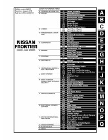 Manuel d'entretien Nissan Frontier D40 pdf - Nissan manuels - NISSAN-SM16EA0D40U0