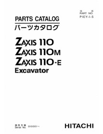 Catálogo de peças para escavadeiras Hitachi 110, 110M, 110-E em pdf - Hitachi manuais - HITACHI-PIEY-I-5-PC