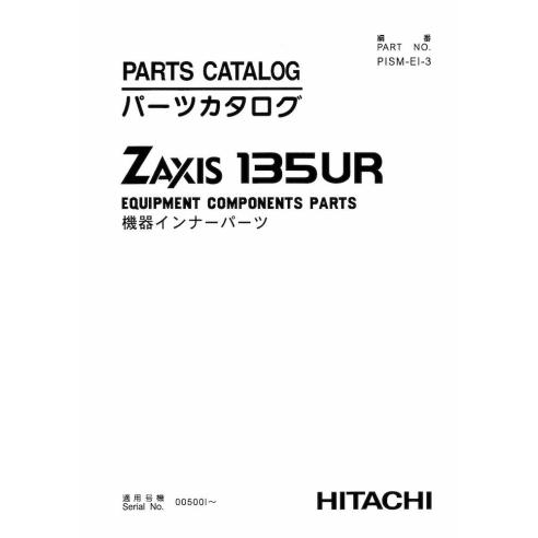 Catalogue de pièces pdf pour pelle Hitachi 135UR (composants) - Hitachi manuels - HITACHI-PISM-EI-3
