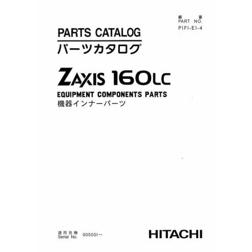 Catalogue de pièces pdf pour pelle Hitachi 160LC (composants) - Hitachi manuels - HITACHI-PIFI-EI-4-PC