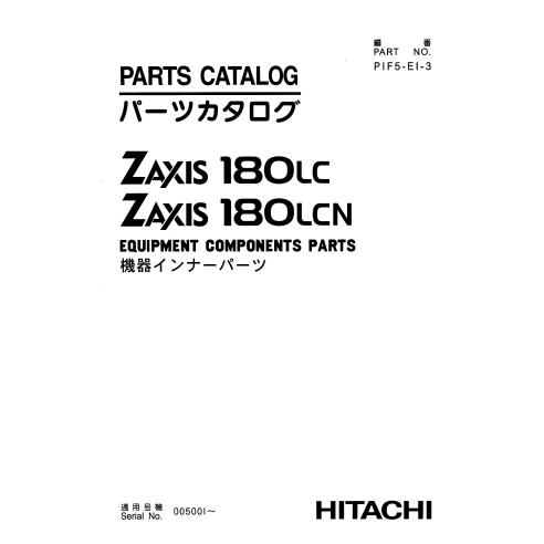 Hitachi 180LC, 180LCN escavadeira pdf catálogo de peças (componentes) - Hitachi manuais - HITACHI-PIF5-EI-3