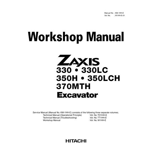 Hitachi 330, 350, 370 excavator pdf workshop manual  - Hitachi manuals - HITACHI-W1HH-E-01