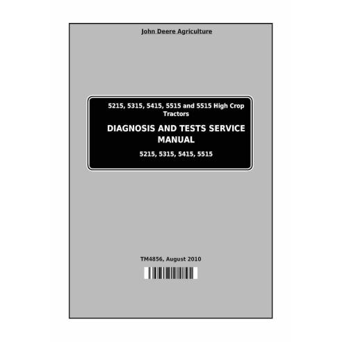John Deere 5215, 5315, 5415, 5515 trator pdf manual de diagnóstico e testes - John Deere manuais - JD-TM4856